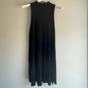 TOPSHOP - black mock neck dress - Size 6